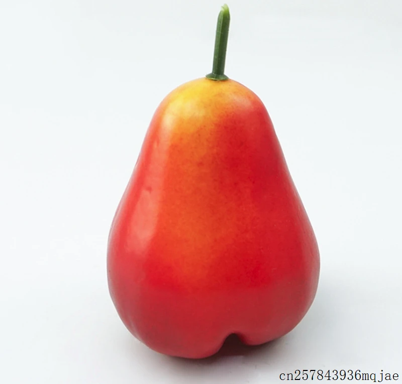100 Pcs Artificial Fruits Plastic Fake Fruit Simulation Fake Peaches Pear Kitchen Pretend Fruit Photography Props