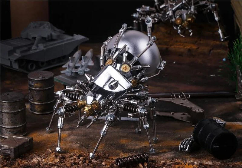 Механические вечерние, металлические, 3D, беспроводные, Bluetooth колонки, Mecha модель, DIY сборка, музыкальный плеер, настольный аудио