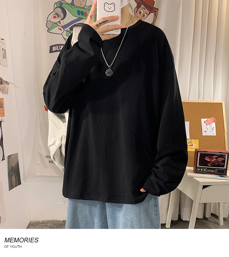 LEGIBLE 2021 Autumn Long sleeve T-Shirt Women Basic Tee Shirt Oversize T Shirt Women Casual O-neck Women tshirt