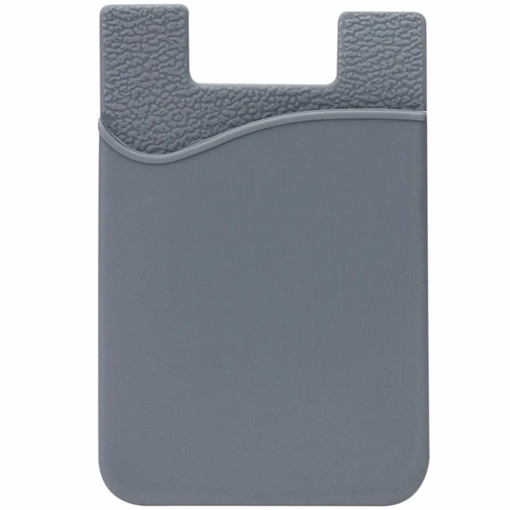 3M двойной карман эластичный стрейч лайкра/силикон сотовый телефон ID кредитный держатель для карт наклейка Универсальный кошелек Чехол держатель для карт#50 - Цвет: Style E Gray