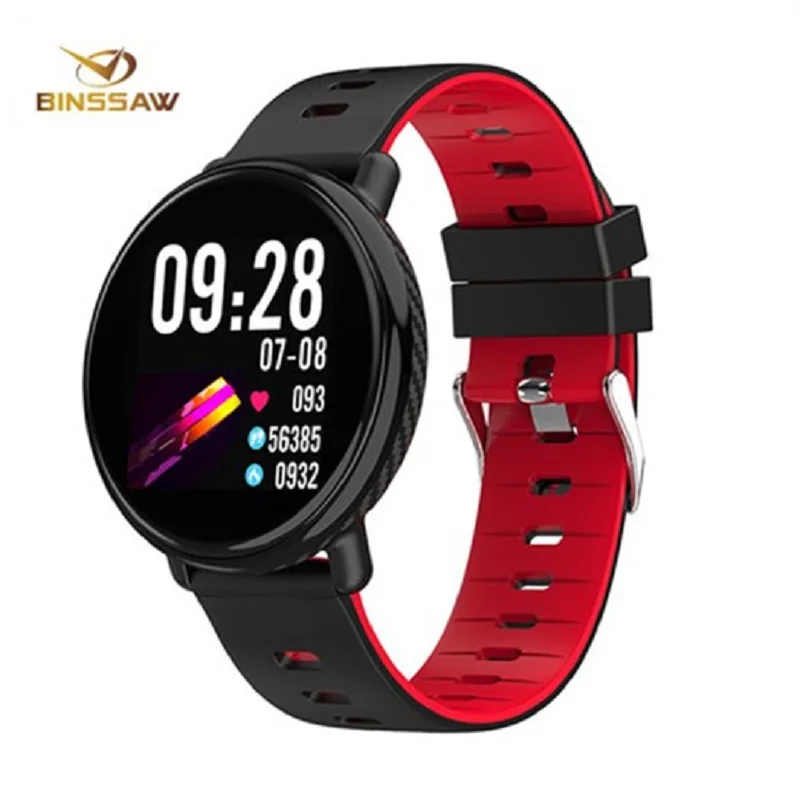 

BINSSAW men's smart watch IP68 waterproof IPS color heart rate and sphygmomanometer fitness tracker sports watch