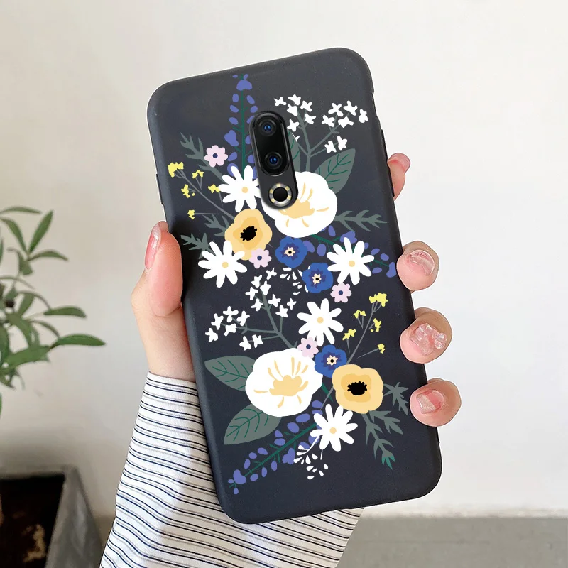 For Meizu 16 16t 16s 16x 16xs Plus Case Cartoon Flower Butterfly Pattern Shell Painted Silicone Protection Phone Cover cases for meizu Cases For Meizu