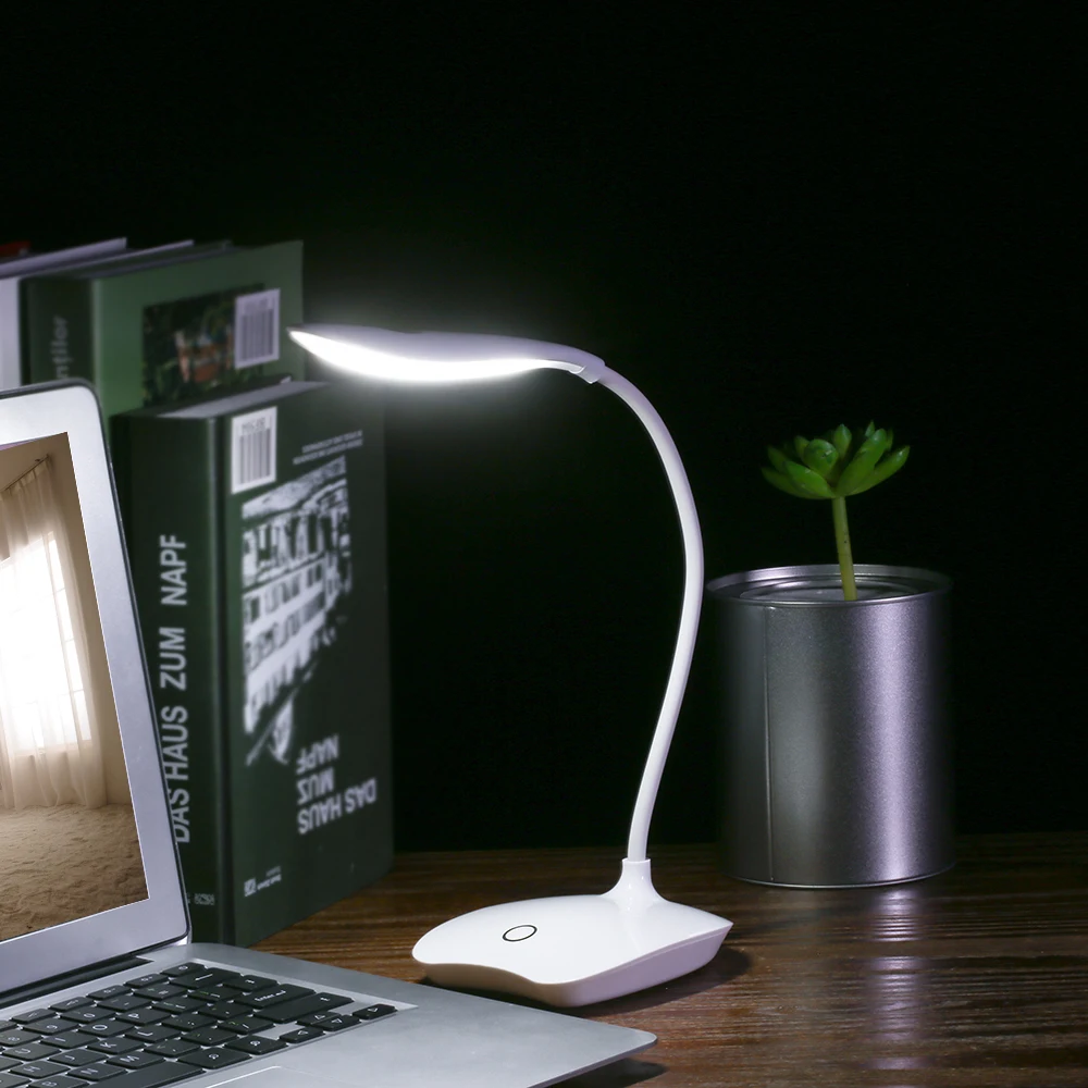 3 Вт настольная лампа USB светодиодный настольный светильник 14 светодиодный s Настольный светильник для чтения книг светильник для защиты глаз светодиодный настольный светильник сенсорный 3 режима лампа для учебы