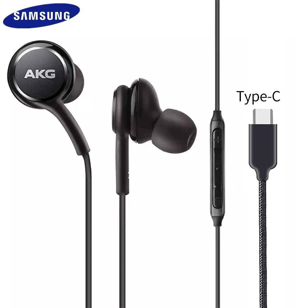 Оригинальные цифровые Hi Fi наушники Samsung AKG DAC USB TYPE C с микрофоном/пультом