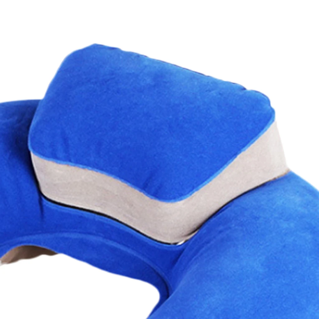 Travel Plane Inflatable U Shape Pillow Comfortable Neck Head Rest Air Soft Cushion Camp Sleeping Gears for Camping Hiking