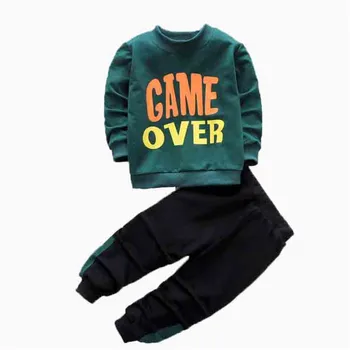 

2020 Baby Clothes Set New Pullover Spring Autumn Children's Suit Boys And Girls Long-sleeved Casual Sports Pants Two-piece Suit