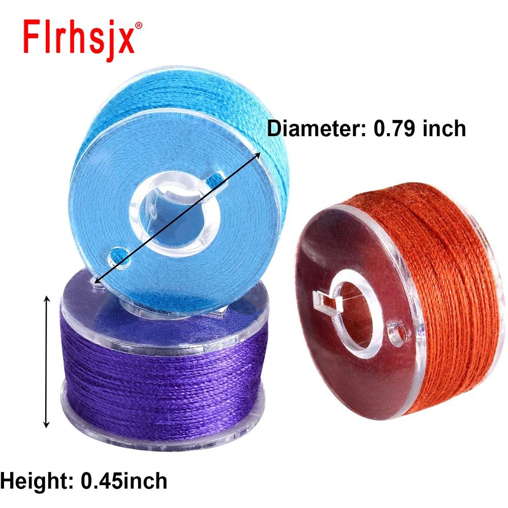 FLRHSJX 5/30pcs 여러 가지 빛깔의 바느질 스레드 보빈 재봉틀 스풀 재봉틀 용품에 대 한 스레드와 플라스틱 보빈