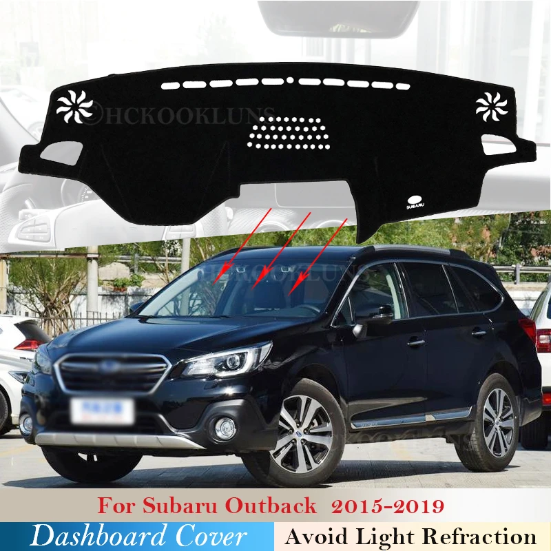 Dashboard Cover Protective Pad for Subaru Outback 2015~2019 Car Accessories Dash Board Sunshade Anti-UV Carpet 2016 2017 2018 | Автомобили
