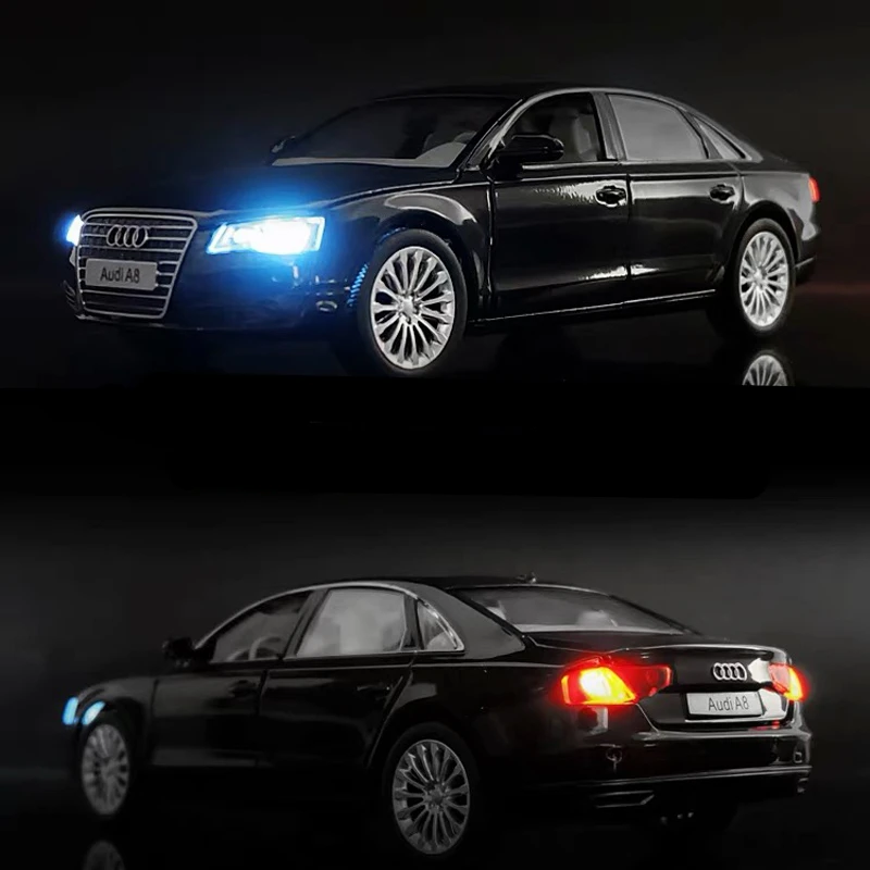 アウディ A8 1/32 ミニカー ブラック 1:32 AUDI A8 Alloy Car Model Diecast Metal Toy Vehicles Car