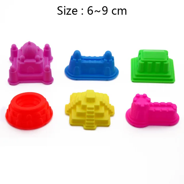 Волшебная модель песка глина инструменты DIY Крытый Пластилин песок форма «Замок» Строительство динамический песок мягкая глина слизи развивающие игрушки набор - Цвет: O