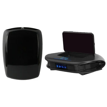 

1 Set Solar Car Air Purifier Filter Car Aroma Diffuser & 1 Pcs Hood Air Flow Intake Hood Scoop Vent Hood Cover Car