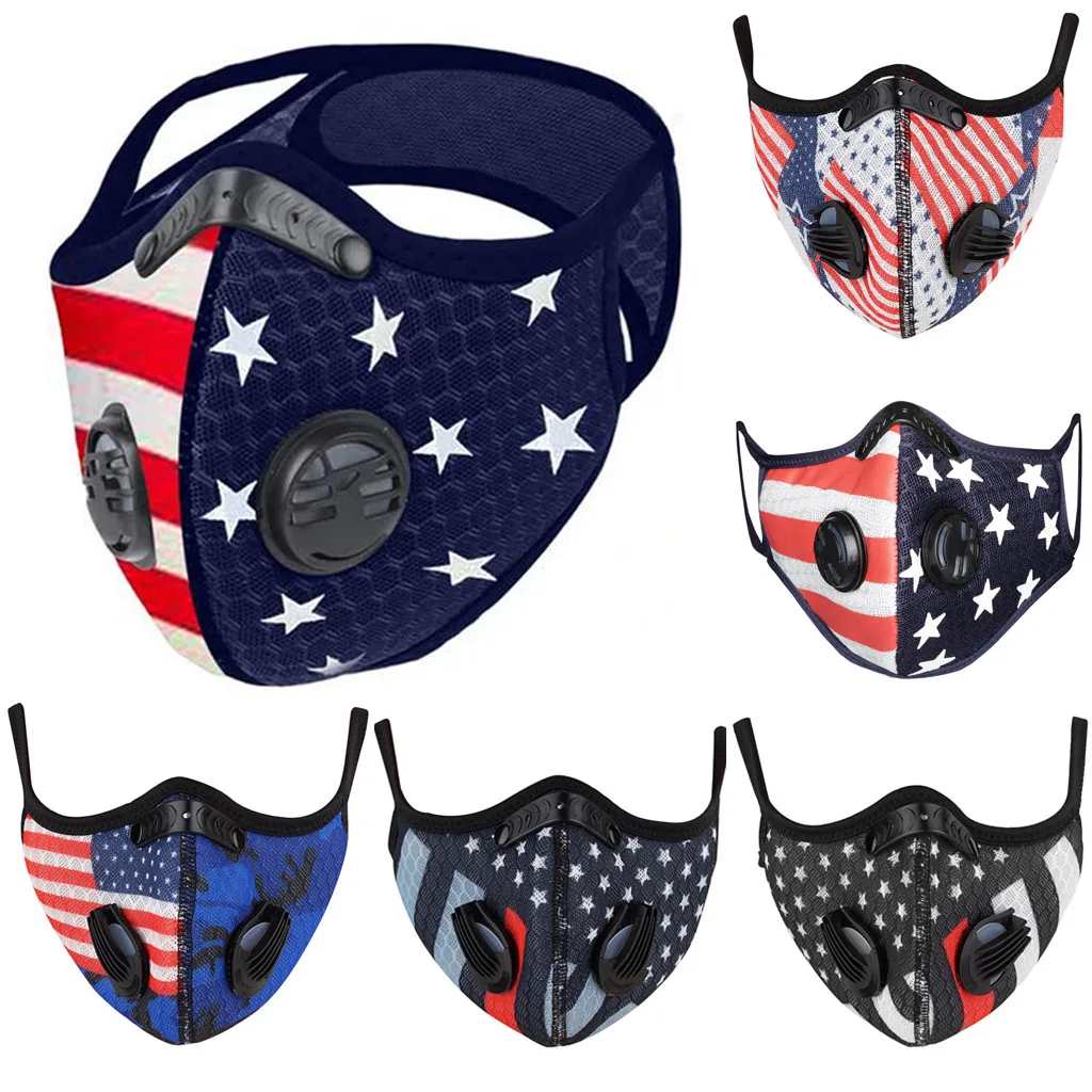 American Flag Printed Re-utilizable Face Masks