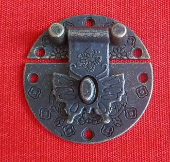 

30pcs 34mm Latch Catch Buckle Antique Butterfly Padlock Clasp Hook Wooden Gift Jewellery Packing Box Parts Decoration