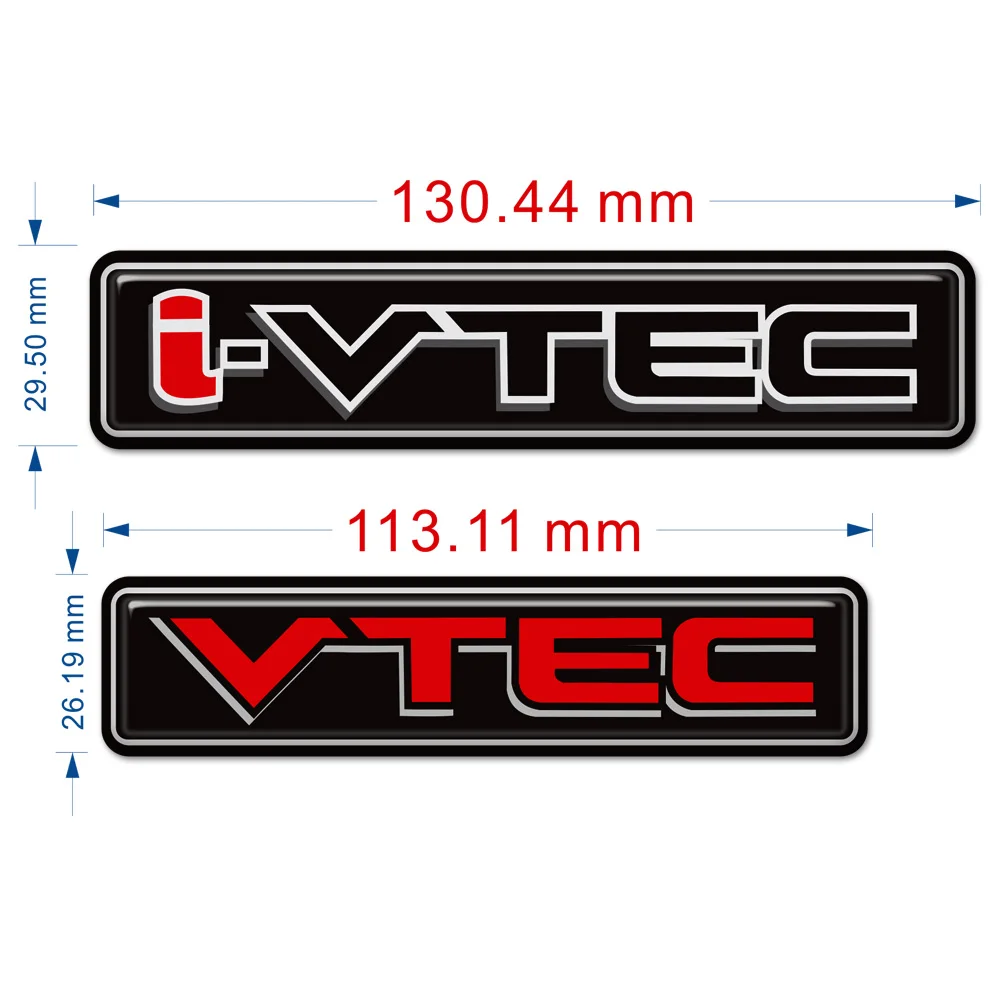VTEC IVTEC DECAL STICKER VEHICLE Automobiles Car Styling For Honda Civic Si Accord JDM Exterior Accessories Logo 1pc 3d vr6 metal sticker for polo golf cary magotan car styling decal emblem badge accessories