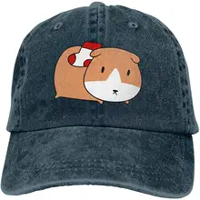 Мужская и женская Регулируемая ВИНТАЖНАЯ ДЖИНСОВАЯ бейсболка, носок, морская свинка, шляпа для папы