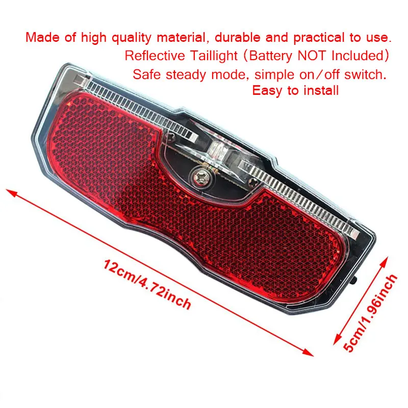 Велосипедный задний светильник велосипедный использовать батареи для езды на