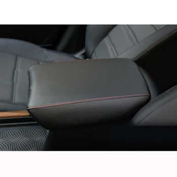 

Console Armrest Cover Black Car Leather Fit For Honda CRV 2017- 2019 Rest Cover