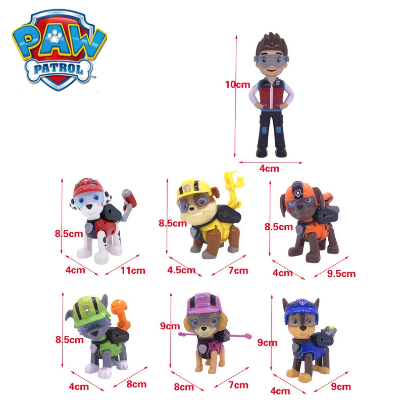 Paw Patrol игрушки для собак полный набор командный центр самолет яхта паром трекер Райдер Patrulla Canina фигурки Juguetes детей