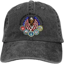 Мужская и Женская Бейсболка с надписью «support Our Troops1», джинсовая кепка для папы, Кепка для водителя грузовика
