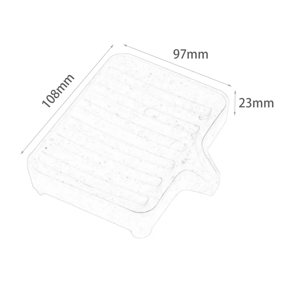 Creative Bathroom Soap Box with Drain Kitchen Soap Box Plastic Soap Boxs Case Holder Household Crystal Storage Soap Box
