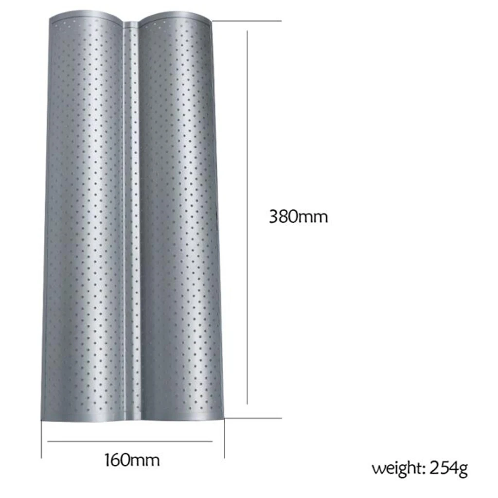 Non-Stick Perforated  Pan French Bread Baking Pan Tray, 2 or 3 or 4 Gutters to Choose, 2 Colors Available