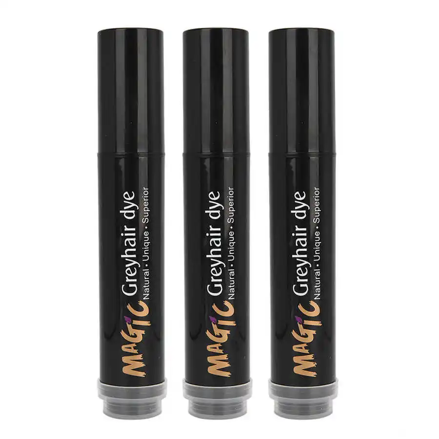 Tintura de Cabelo Cobertura de Cabelo Vara de Cera de Cabelo Cor do Cabelo Temporária Vara Descartável Instantânea Branco Caneta 20ml 4 Tigelas p misturar tinta de cabelo
