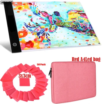 

Ultrathin A4 LED Light Drawing Tablet Pad 3-level Dimming LED Diamond Painting Copy Electronic Art Graphic Painting Writing