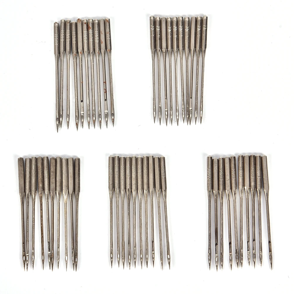 Hot! 50Pcs Household Sewing Machine Needle 11/75,12/80,14/90,16/100,18/110 Home Sewing Needles DIY Sewing Accessories