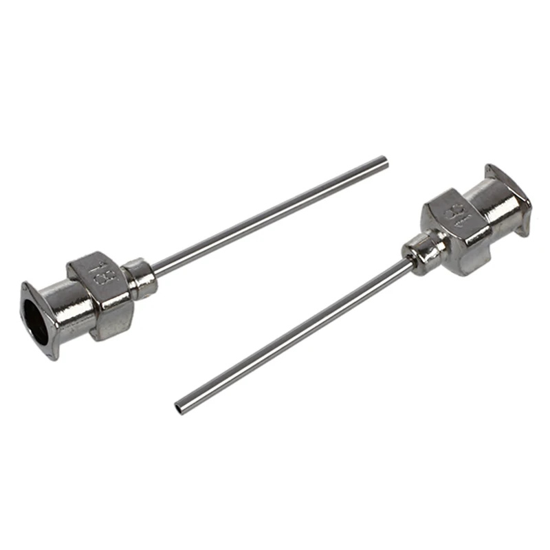 Наконечник иглы для дозирования Luer Lock из нержавеющей стали, 18 калибр, 0,57 мм ID x 1,18 мм OD, " Длина(упаковка из 6