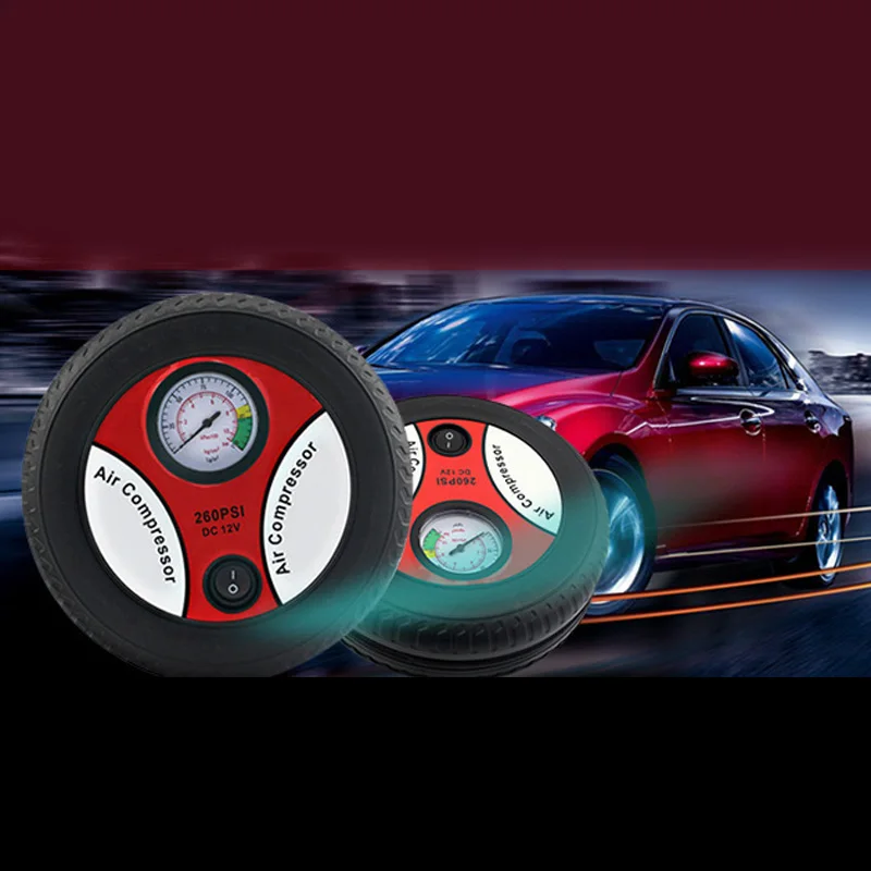 Мини Портативный воздушный насос 12v 156W мульти-Функция W/Мощность шнур для автомобиля мотоцикла