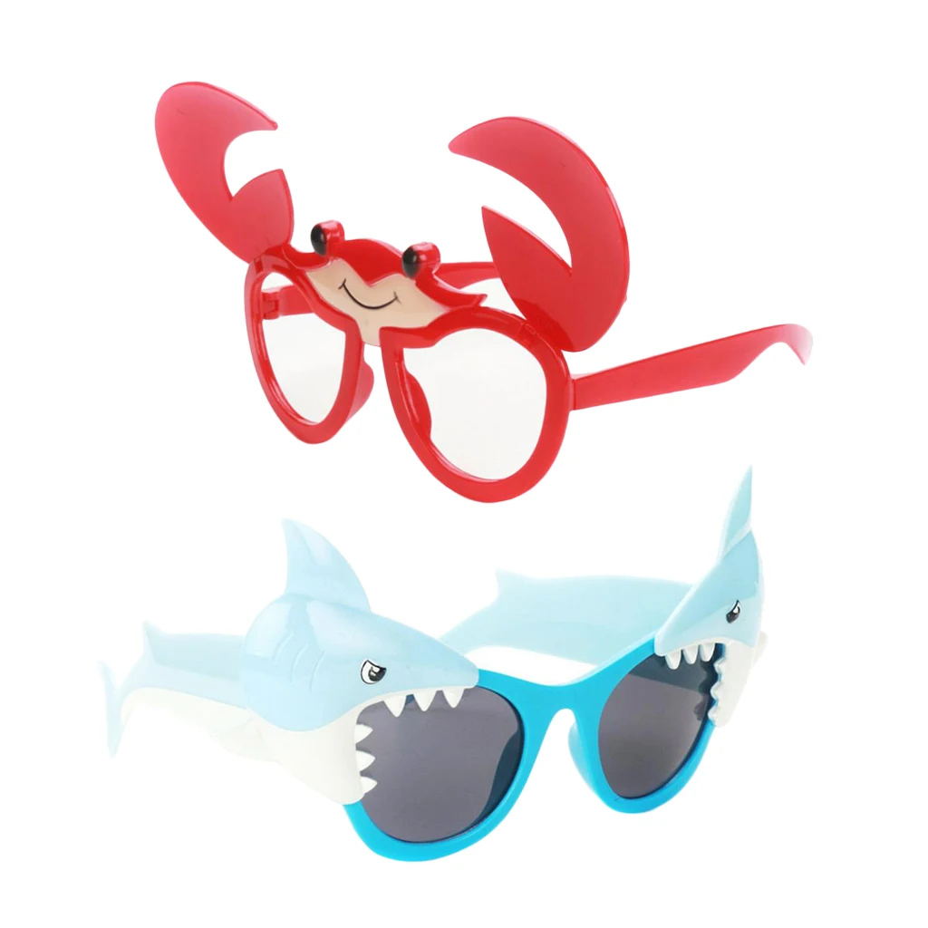 2 Pack Party Sunglasses Funny Eye Glasses Costumes Photo Props Fancy Dress for Boys Girls Kids