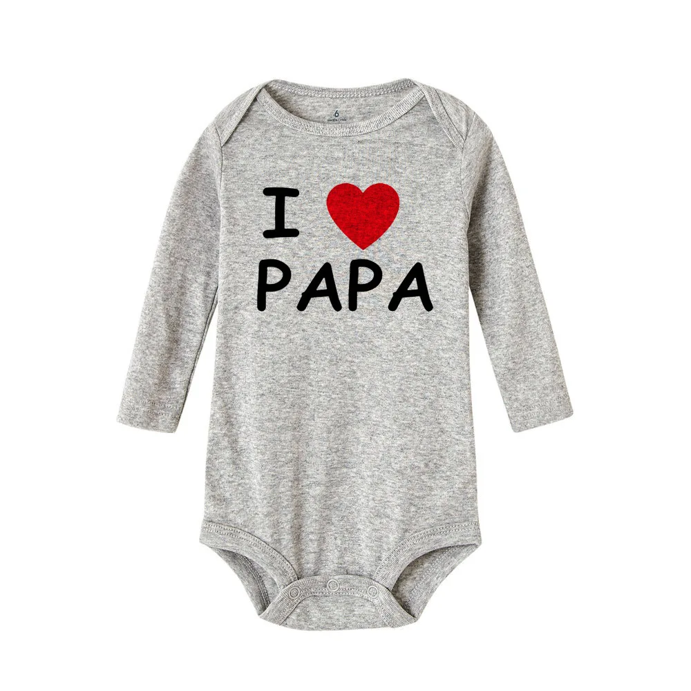 best Baby Bodysuits 0-24m Baby Bodysuit for Newborns Boy and Girls Clothes Long Sleeves I Love MAMA PAPA Twins Baby Clothes Kids Jumpsuit Bodysuit Baby Bodysuits Fur Baby Rompers