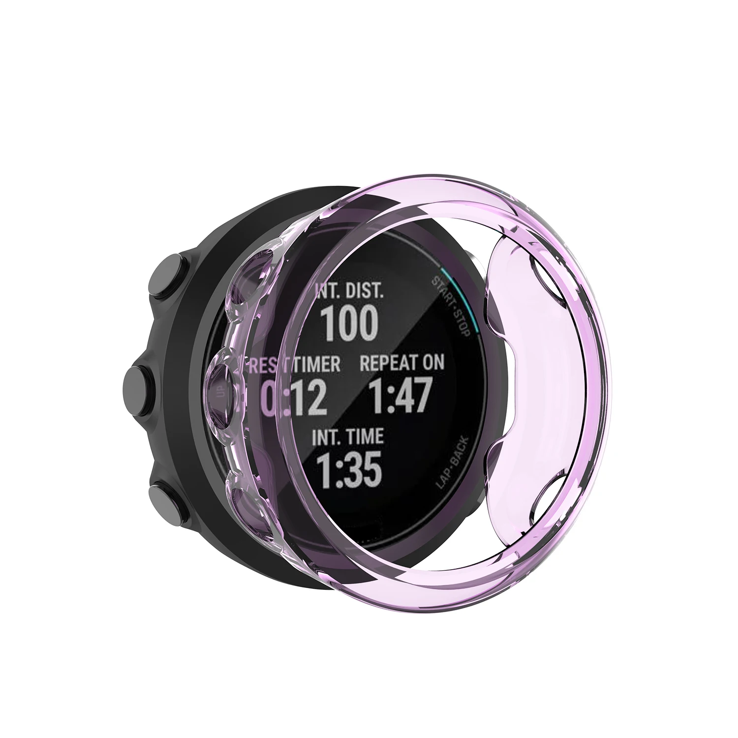 Прозрачный ТПУ защитный бампер для часов, чехол для GarminSwim 2, аксессуары для умных часов, защитная оболочка