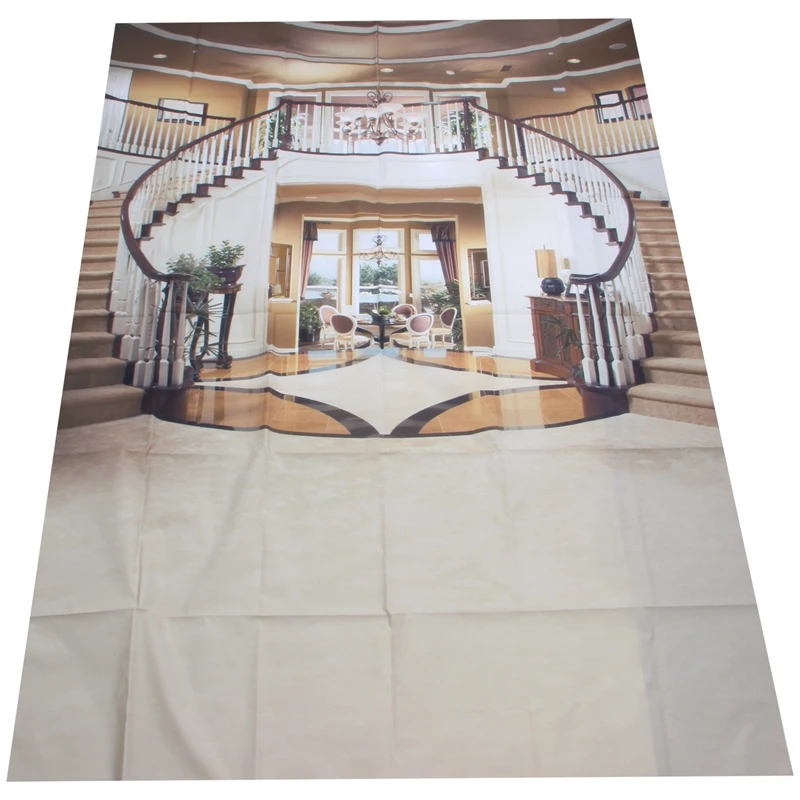 5X7Ft Vinyl Photography Staircase Background Photo Backdrop Props For Studio