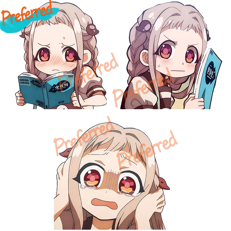 Nene Yashiro Funny Expression of Cartoon Girl Decal Motocross Racing Laptop Helmet Trunk Wall Vinyl Car Sticker Die Cutting | Автомобили и