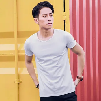 

Men's short-sleeved t-shirt set of tide brand trend clothes summer casual handsome hip-hop loose men's clothing