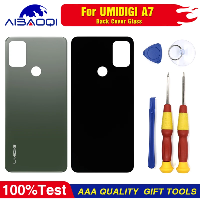 100% Новый оригинальный чехол для аккумулятора Umidigi A7 стеклянная крышка защитная