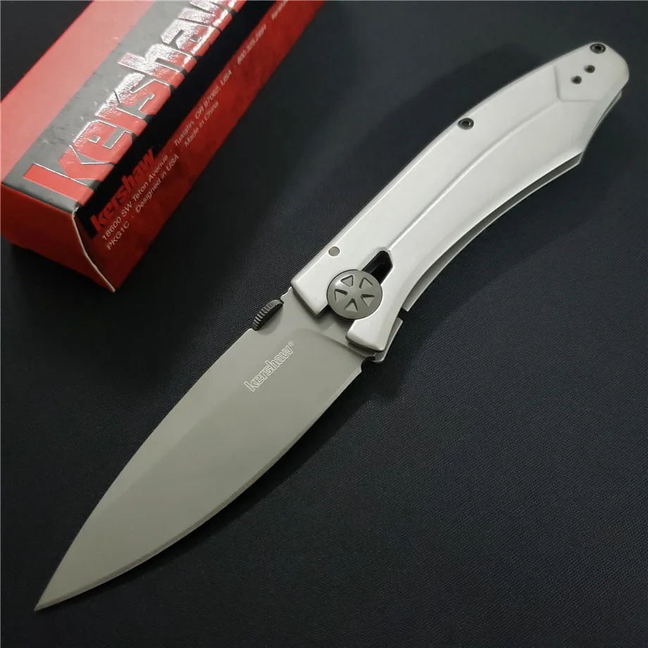 Белый Магазин Gryan Mini-40s карманные ножи 8Cr13 лезвие полностью стальная ручка для охоты на открытом воздухе кемпинга выживания складной нож утилита EDC инструменты - Цвет: Белый