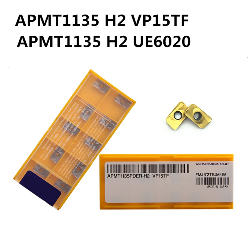 10 шт. APMT1135 H2 VP15TF твердосплавные лезвия токарный инструмент APMT 1135 UE6020 торцевой станок токарный станок фрезерный резак фрезерный станок с ЧПУ