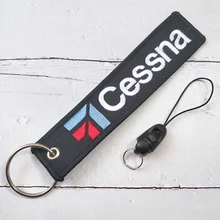 

1 Set Embroidery CESSNA Key Chain Phone Strap for Bracelet Strap Lanyard for Key ID Card Gym Phone Case Strap Holder for Aviator