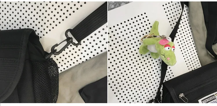 Women's Bag Canvas Disco Dancing Bag INS Popular Brand Backpack Hip Hop Bag Crossbody Bag Women's Casual Mini Pannier Bag