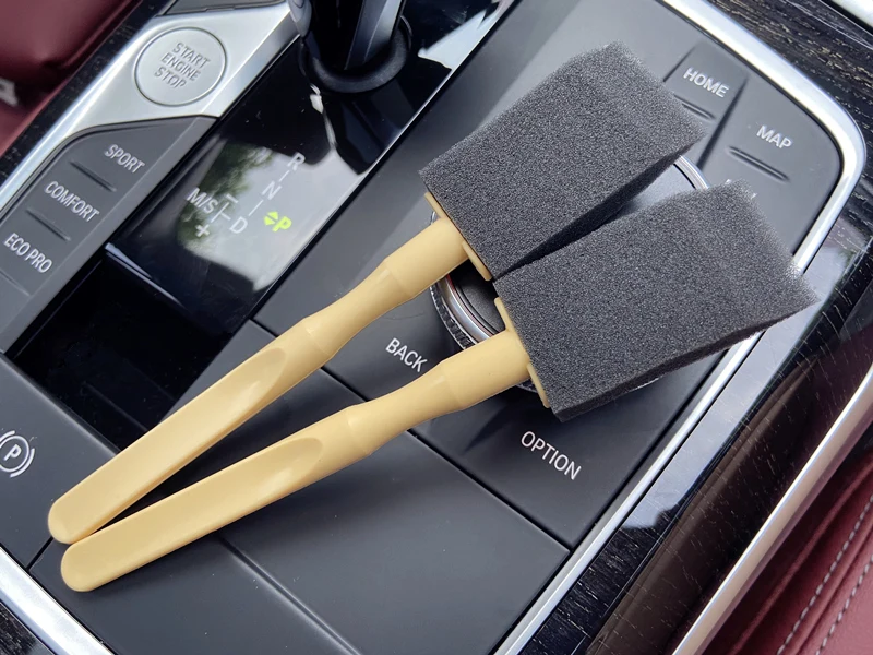 Lucullan Marke Mini Automotive Klimaanlage Vent Pinsel Auto Kühlergrill Reiniger Auto Detaillierung Schwamm Pinsel – Detail 3