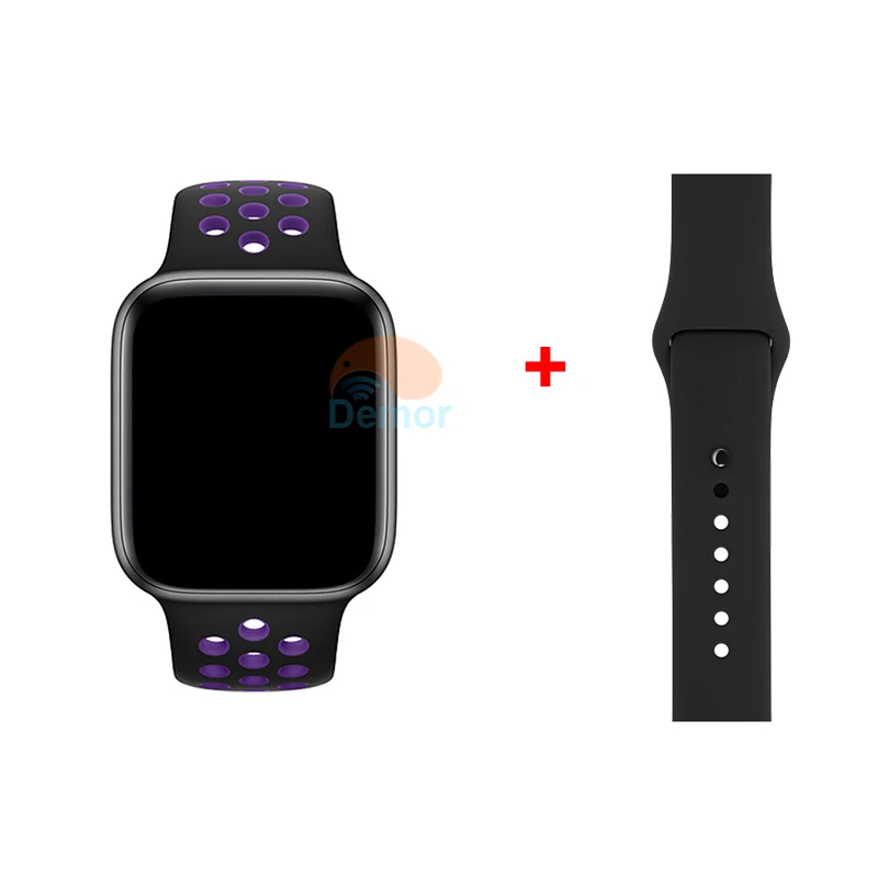 Black Grape DEMOR IWO 11 gps умные часы серии 5 44 мм монитор сердечного ритма MTK2503 спортивные умные часы для Apple iOS 9 iPhone 10 X Android телефон - Цвет: Black Grape