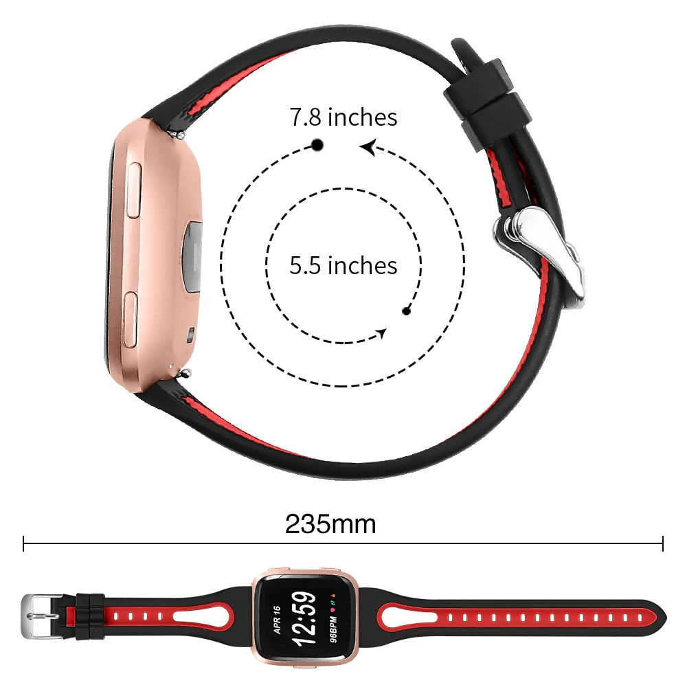 OULUCCI Мягкие силиконовые умные часы для Fitbit Versa Band спортивный Браслет для Fitbit Versa 2/Lite ремешок