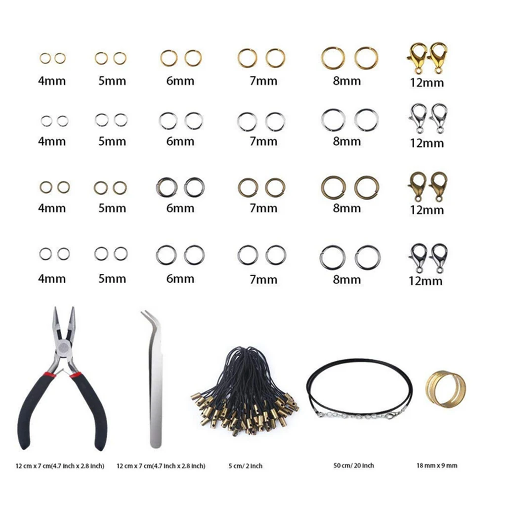 

24 Grids/Box Jewellery Making Beads Mix Pliers Findings Starter Kit Gift Set