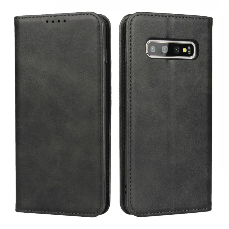 Магнитные Чехлы для samsung Galaxy S10 S10+ Plus S10 5G S10e из натуральной кожи откидной Чехол для бумажника мягкая задняя крышка аксессуары для телефона