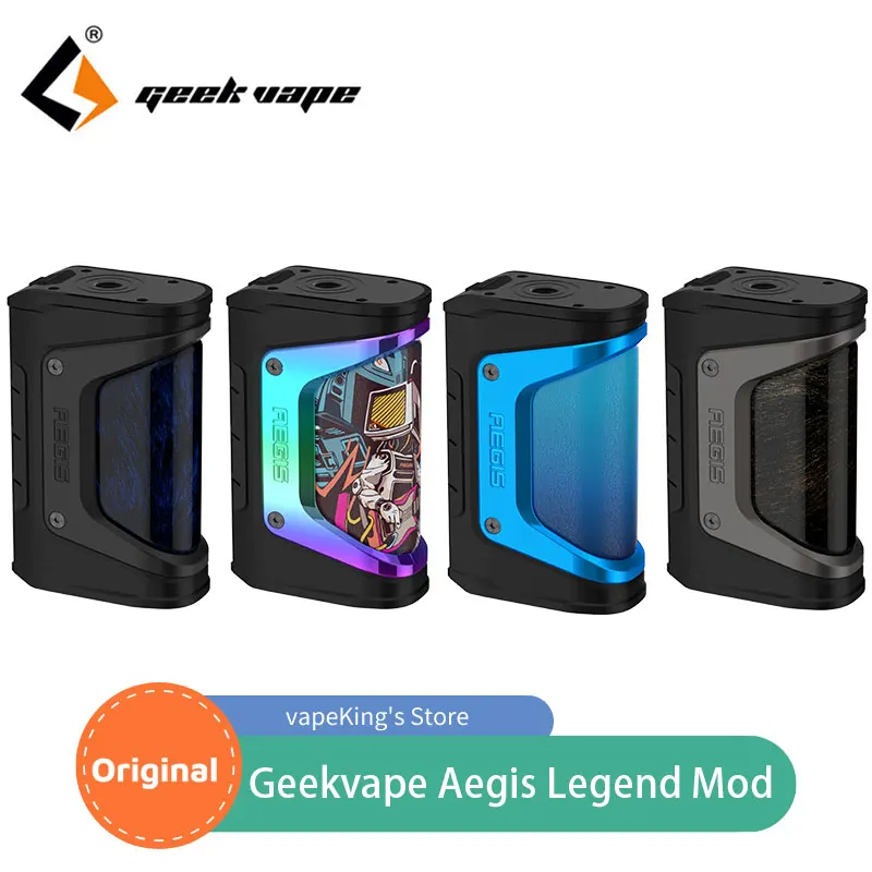 Original Geekvape Aegis leyenda TC caja Mod 200W VW/ VPC/TC/TCR/modo BYPASS cigarrillo electrónico Mod Vape del GEN3 DUAL