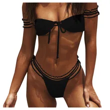 JAYCOSIN женский фиксированный на руку летний купальник бикини женский кружевной бандажный бикини набор пуш-ап бразильский купальник пляжная одежда купальник