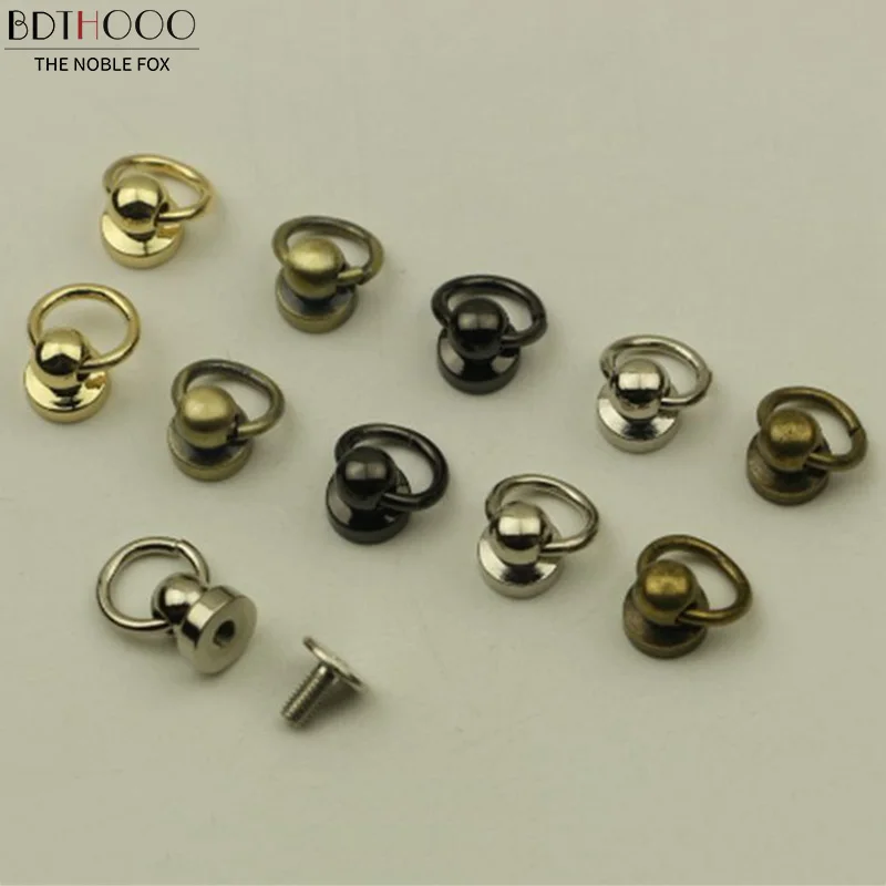 

60pcs/lot Women Bag Metal Pacifier nail Accessories Monk head nail Handbag Chain Swivel Screw Studs