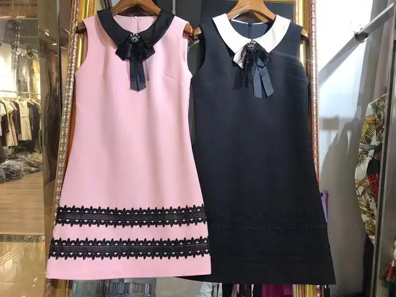AH01151 High quality New Fashion Women 2020 spring Dress Luxury famous Brand European Design party style dress | Женская одежда
